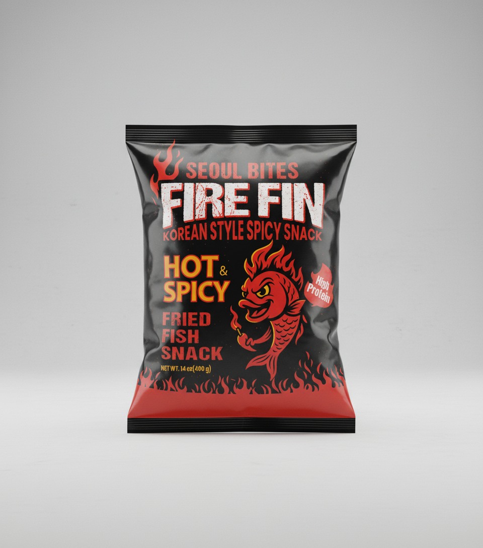 SEOUL BITES FIRE FIN 제품 패키지 이미지